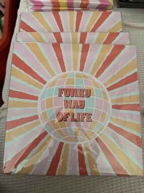 Funky Way of Life Pastel Party 70s decor lot of 5